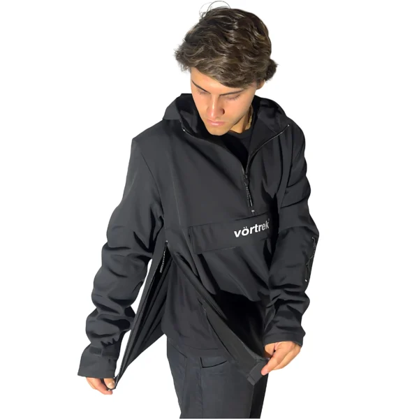 Anorak Vortrek Shelltrek Branding Color Negro - Imagen 3