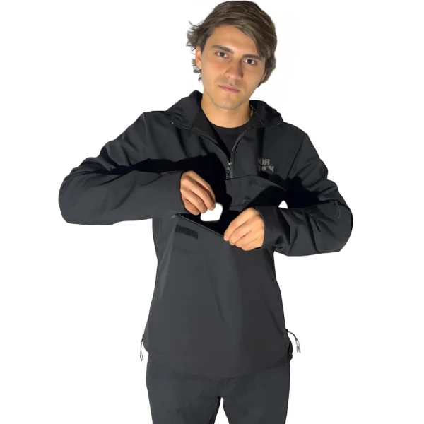 Anorak Vortrek Shelltrek Camp Color Negro - Imagen 2