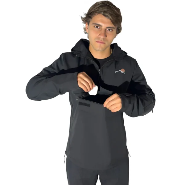 Anorak Vortrek Shelltrek Mountain Color Negro - Imagen 2
