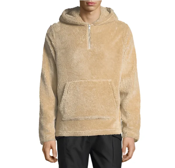 Buzo Vortrek Montrek Hoodie Half Zip unisex color beige - Imagen 2
