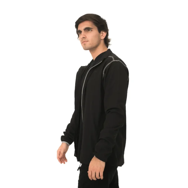 Campera deportiva Vortrek Hombre CHARVIN color Negro-Gris - Imagen 2