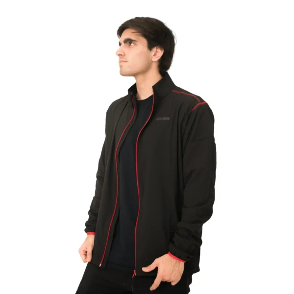 Campera deportiva Vortrek Hombre CHARVIN color Negro-Rojo - Imagen 2