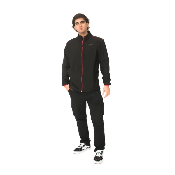 Campera deportiva Vortrek Hombre CHARVIN color Negro-Rojo - Imagen 5