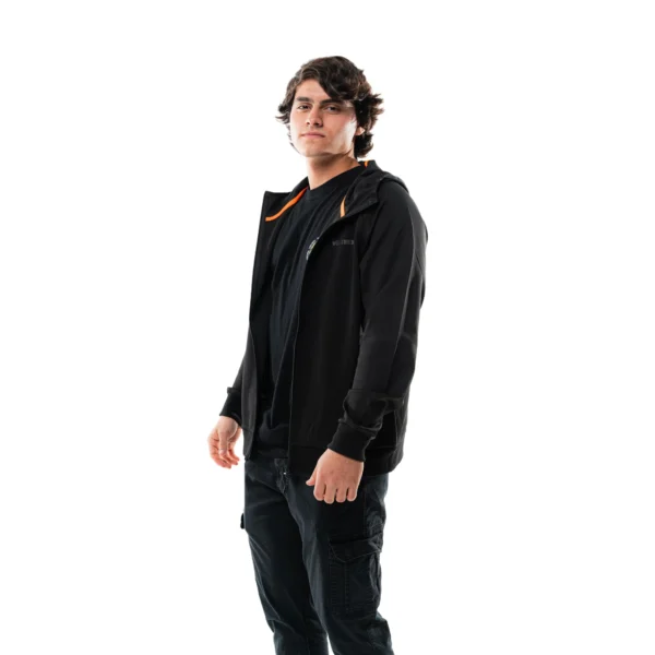 Campera deportiva Vortrek Hombre con capucha color Negro 29117427 - Imagen 2