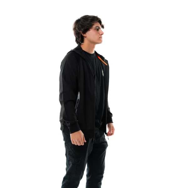 Campera deportiva Vortrek Hombre con capucha color Negro 29117427 - Imagen 3