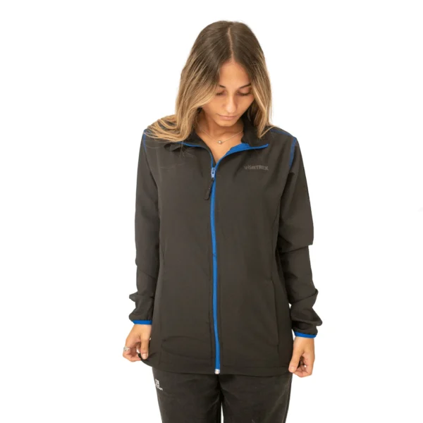 Campera deportiva Vortrek Mujer CHARVIN color Negro-Azul - Imagen 3