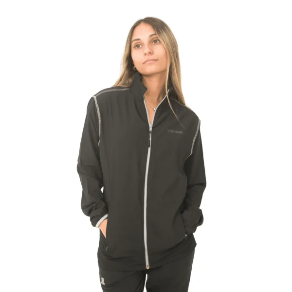 Campera deportiva Vortrek Mujer CHARVIN color Negro-Gris - Imagen 6