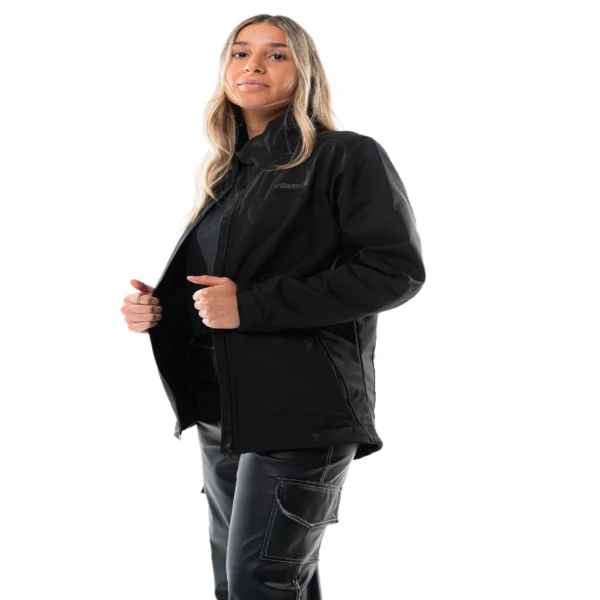 Campera VORTREK CASCADE softshell liviano mujer color negro - Imagen 2