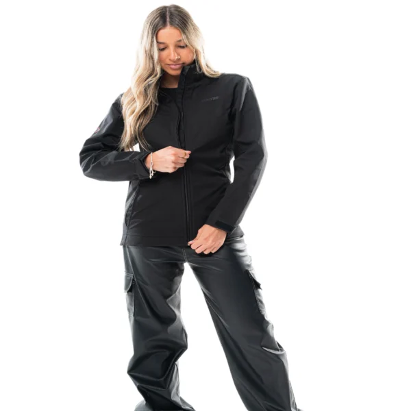 Campera VORTREK CASCADE softshell liviano mujer color negro - Imagen 4