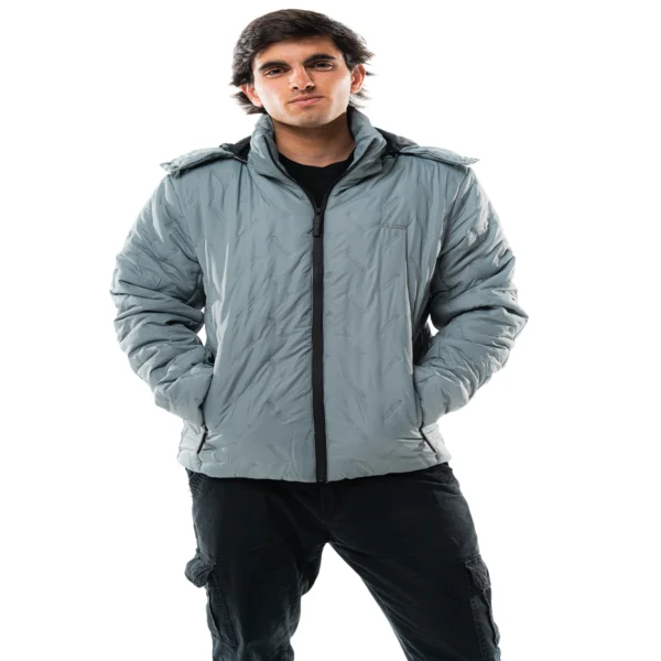 Campera Vortrek Hombre 21117853 Relleno sintetico Capucha desmontable color Gris - Imagen 6