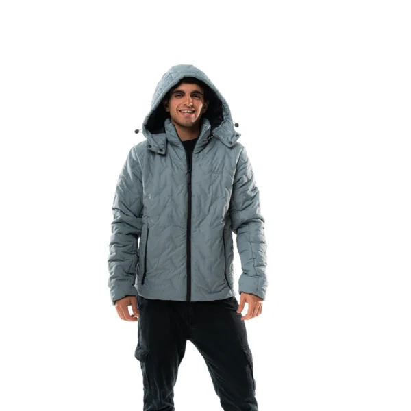 Campera Vortrek Hombre 21117853 Relleno sintetico Capucha desmontable color Gris - Imagen 3