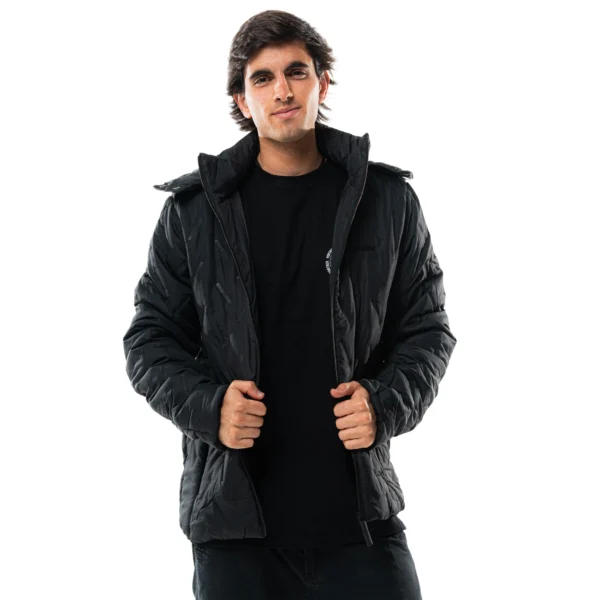 Campera Vortrek Hombre 21117853 Relleno sintetico Capucha desmontable color Negro - Imagen 6