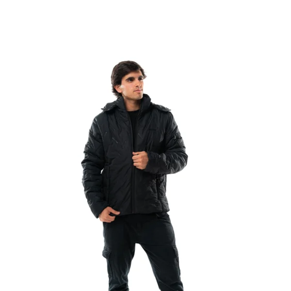Campera Vortrek Hombre 21117853 Relleno sintetico Capucha desmontable color Negro - Imagen 3