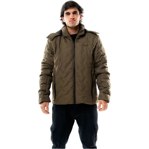 Campera Vortrek Hombre 21117853 Relleno sintetico Capucha desmontable color Verde Militar - Imagen 6