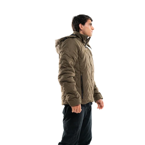 Campera Vortrek Hombre 21117853 Relleno sintetico Capucha desmontable color Verde Militar - Imagen 2