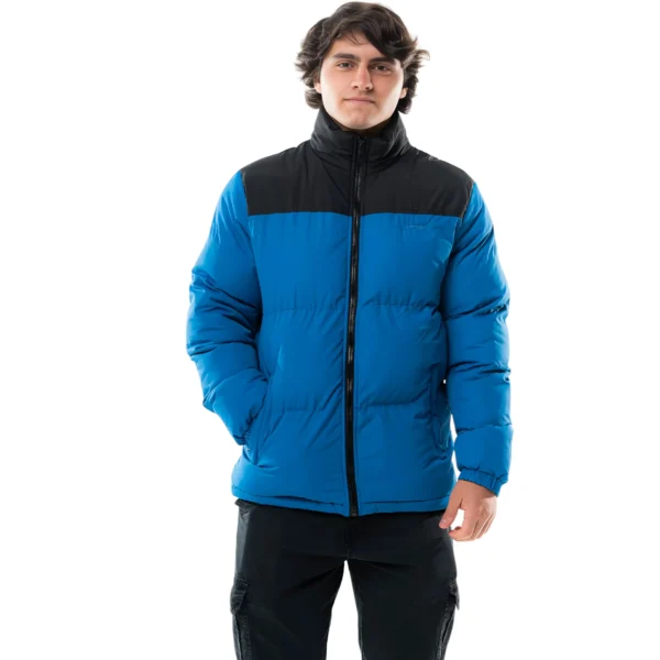Campera Vortrek Hombre Puffer dos colores Negro-Azul 21117610 - Imagen 6
