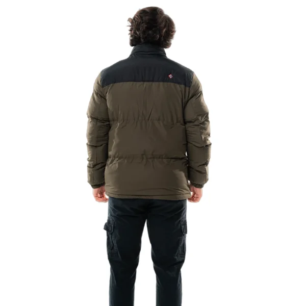 Campera Vortrek Hombre Puffer dos colores Negro-Verde militar 21117610 - Imagen 5
