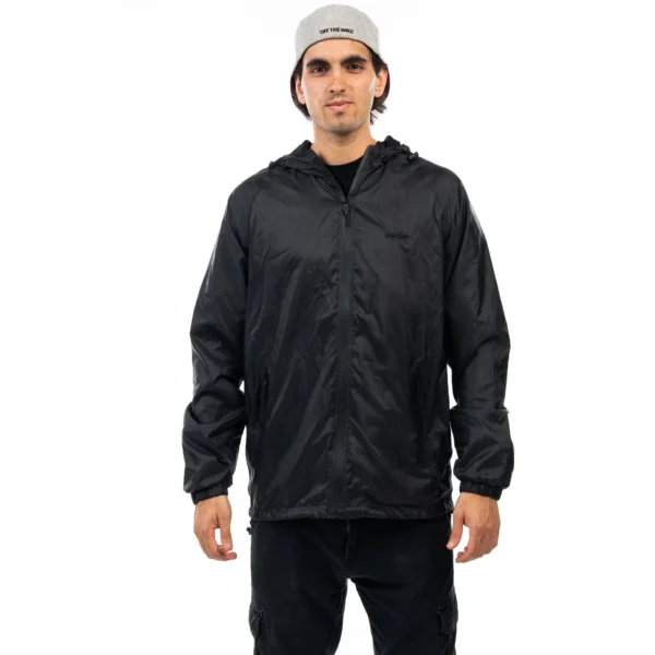 Campera Vortrek hombre rompeviento color negro - Imagen 6