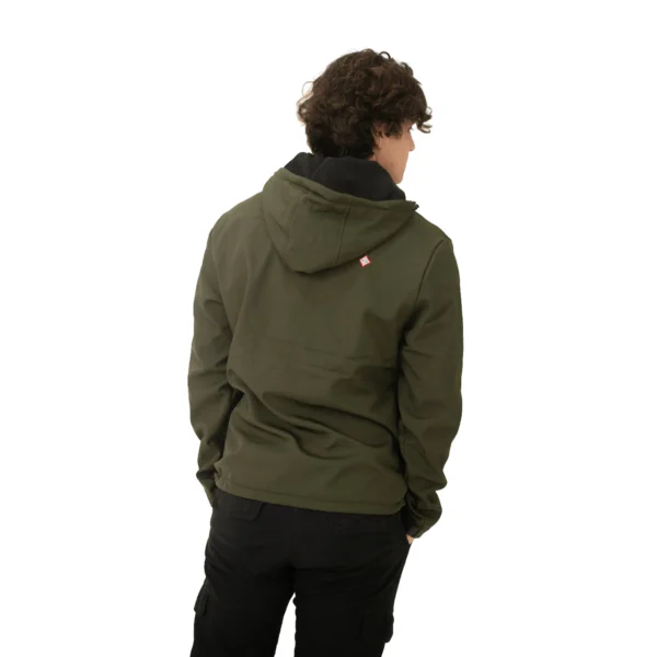 Campera Vortrek Hombre SOFTSHELL 29117224 con Capucha color Verde - Imagen 4
