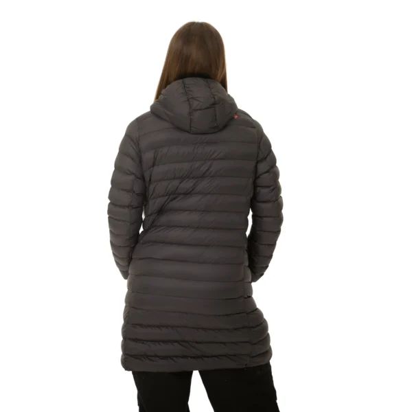 Campera Vortrek Mujer 21217531 Larga con Capucha Poliamida color Negro - Imagen 5