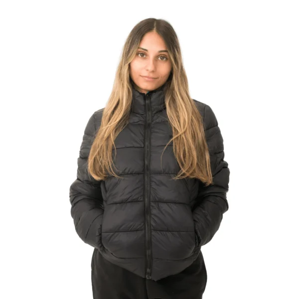 Campera Vortrek Mujer 21217643 Puffer Poliamida y corderito color Negro - Imagen 6