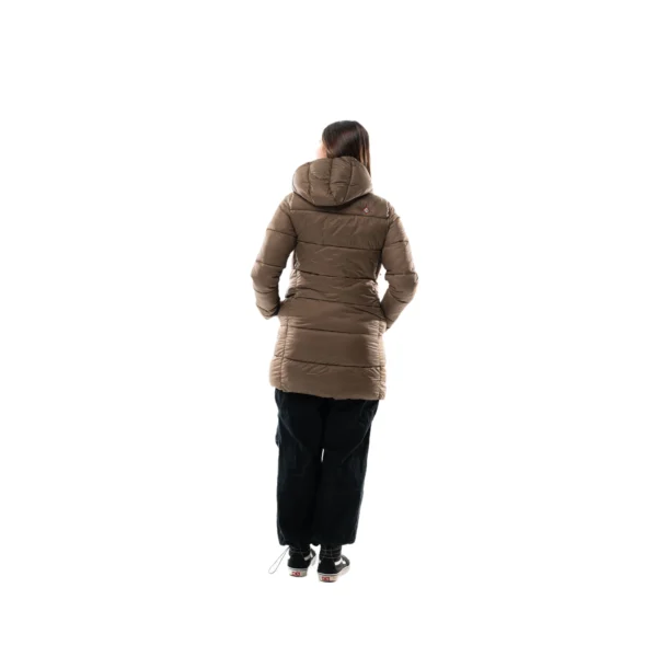 Campera Vortrek Mujer Puffer larga Capucha desmontable color Marron 221217731DDM - Imagen 4