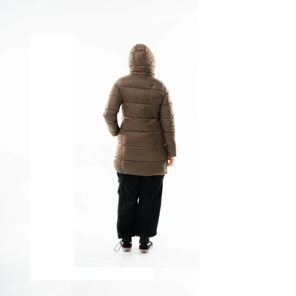 Campera Vortrek Mujer Puffer larga Capucha desmontable color Marron 221217731DDM - Imagen 5