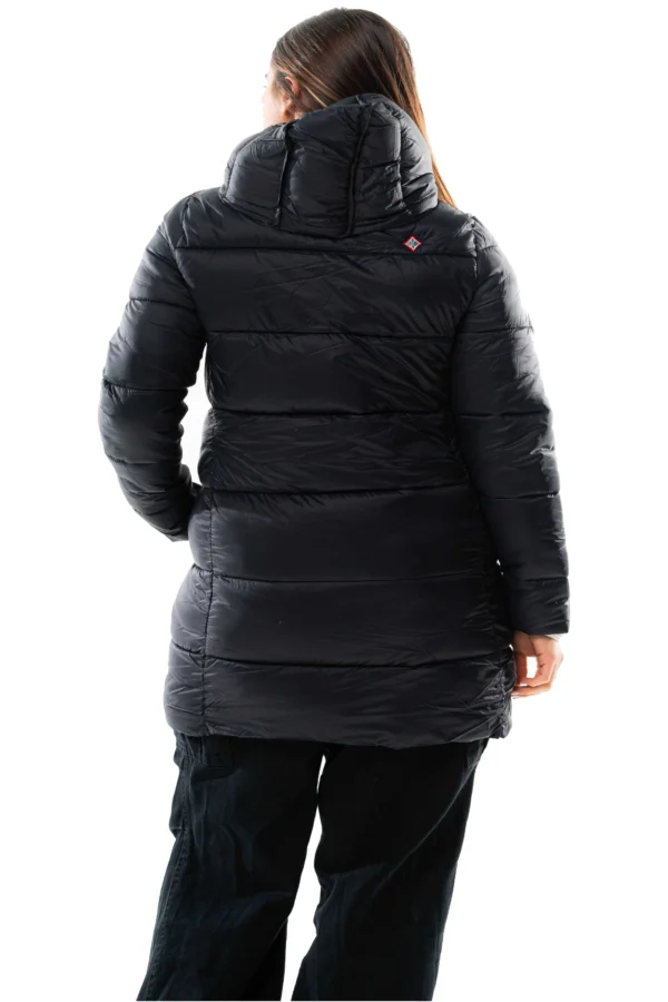 Campera Vortrek Mujer Puffer larga Capucha desmontable color Negro 221217731DDM - Imagen 4