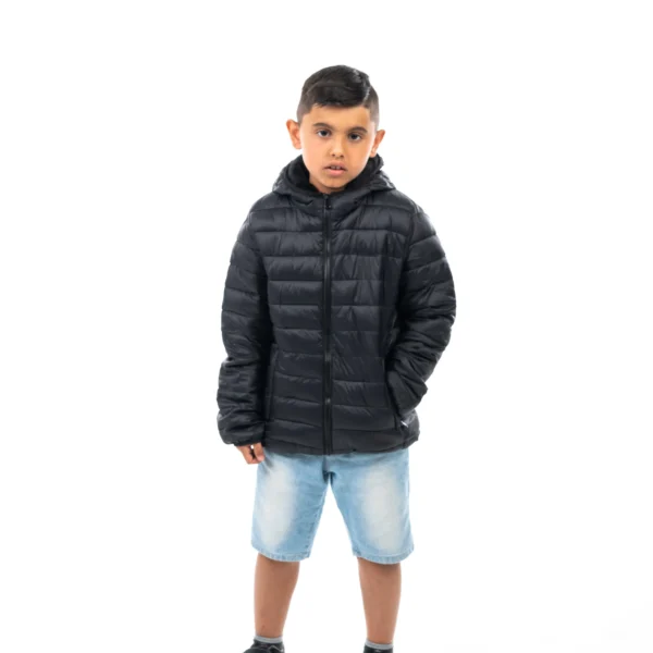 Campera Vortrek Niño/a Poliamida y corderito con Capucha color Negro 21417421 - Imagen 6
