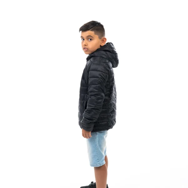 Campera Vortrek Niño/a Poliamida y corderito con Capucha color Negro 21417421 - Imagen 2
