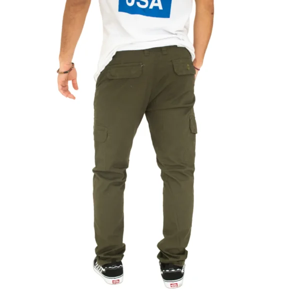 Pantalon cargo Vortrek A4118403 color Verde - Imagen 4