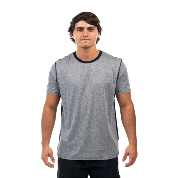 Remera VORTREK 11116004 hombre manga corta color negro - Imagen 6