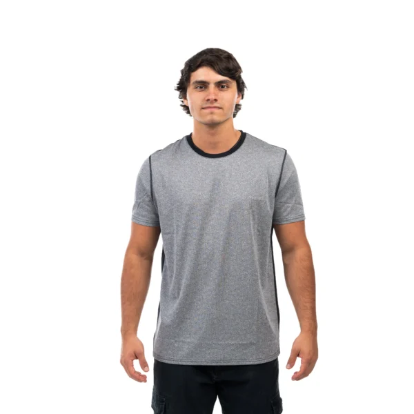 Remera VORTREK 11116004 hombre manga corta color negro - Imagen 4
