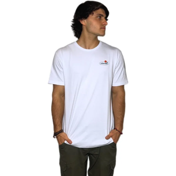 REMERA VORTREK COTTON BLACK BEACH Manga Corta Hombre Color Blanco - Imagen 5