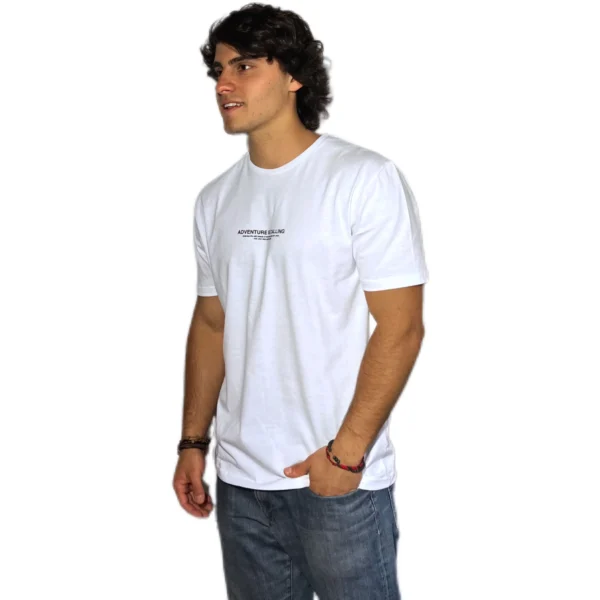 REMERA VORTREK COTTON BLACK CALLING Manga Corta Hombre Color Blanco - Imagen 2