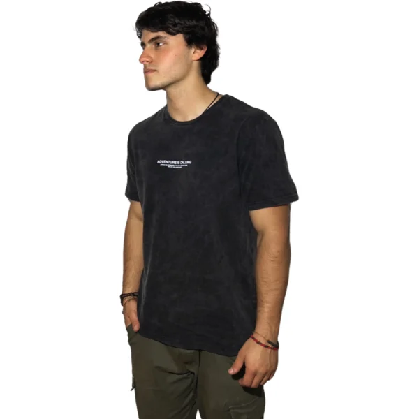 REMERA VORTREK COTTON BLACK CALLING Manga Corta Hombre Color Gris Melange - Imagen 2