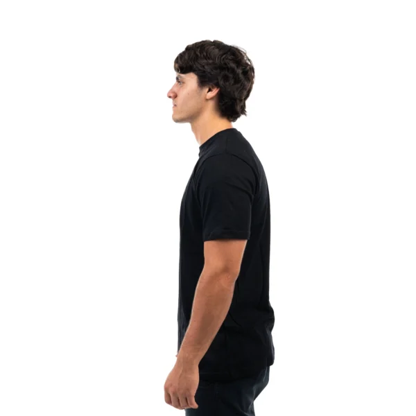 Remera VORTREK COTTON BLACK MINIMAL manga corta hombre color negro - Imagen 2