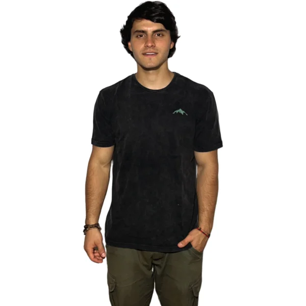 REMERA VORTREK COTTON BLACK MOUNTAIN Manga Corta Hombre Color Gris Melange - Imagen 6