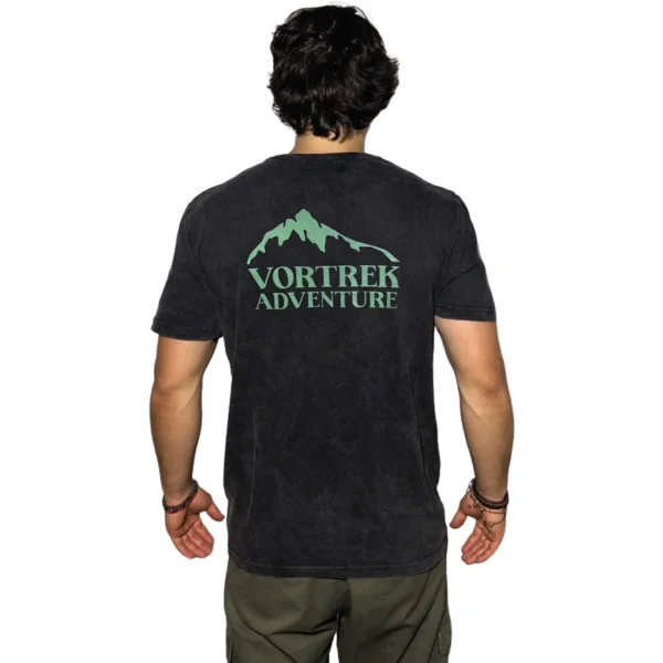 REMERA VORTREK COTTON BLACK MOUNTAIN Manga Corta Hombre Color Gris Melange - Imagen 3