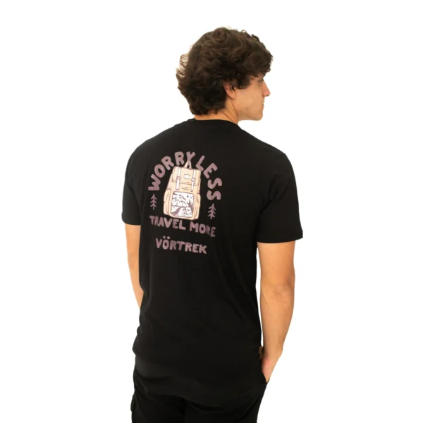 Remera VORTREK COTTON BLACK REISEN manga corta hombre color negro - Imagen 5
