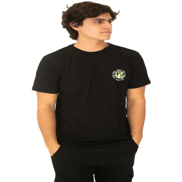 Remera VORTREK COTTON BLACK SURFING m/c hombre color negro - Imagen 6