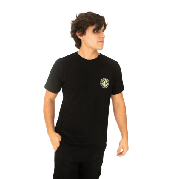 Remera VORTREK COTTON BLACK SURFING m/c hombre color negro - Imagen 2