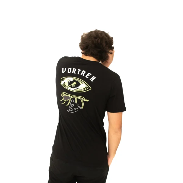 Remera VORTREK COTTON BLACK SURFING m/c hombre color negro - Imagen 4