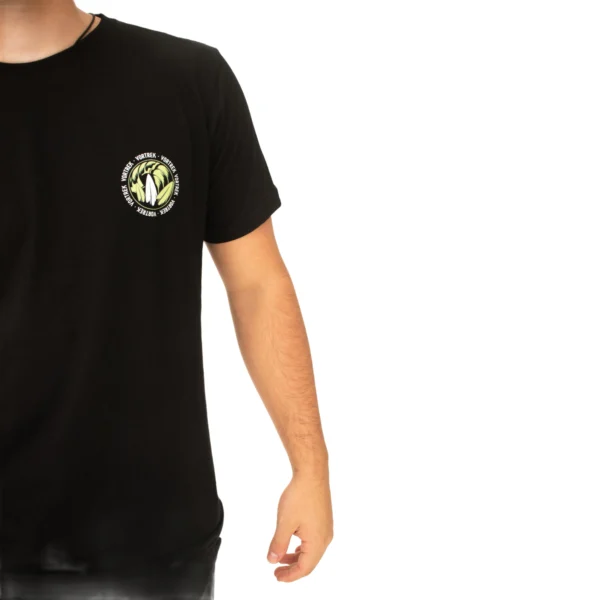 Remera VORTREK COTTON BLACK SURFING m/c hombre color negro - Imagen 5