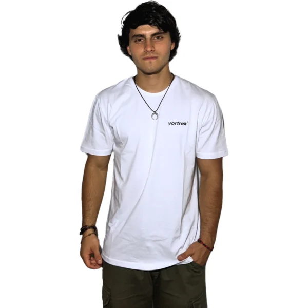 REMERA VORTREK COTTON BLACK SWISS Manga Corta Hombre Color Blanco - Imagen 6