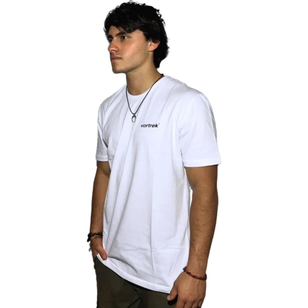REMERA VORTREK COTTON BLACK SWISS Manga Corta Hombre Color Blanco - Imagen 2