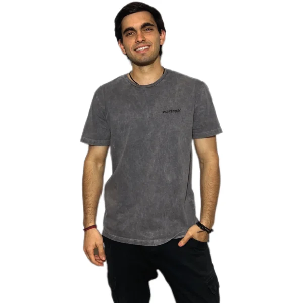 REMERA VORTREK COTTON BLACK SWISS Manga Corta Hombre Color Gris - Imagen 6
