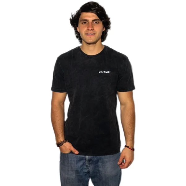 REMERA VORTREK COTTON BLACK SWISS Manga Corta Hombre Color Gris Melange - Imagen 6