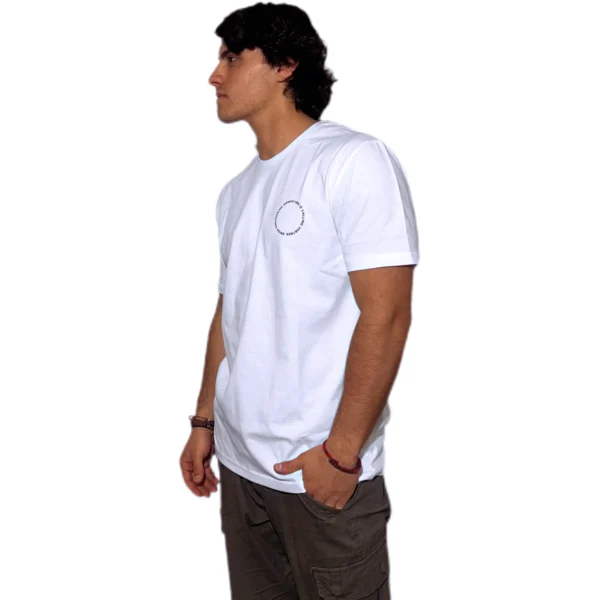 REMERA VORTREK COTTON BLACK TREK Manga Corta Hombre Color Blanco - Imagen 2
