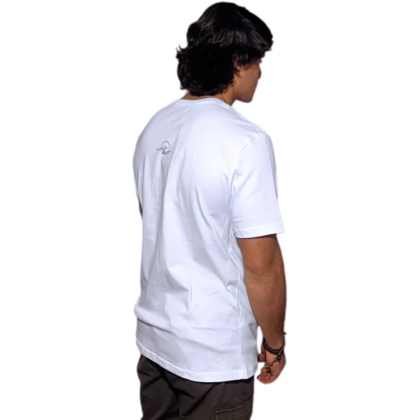 REMERA VORTREK COTTON BLACK TREK Manga Corta Hombre Color Blanco - Imagen 4